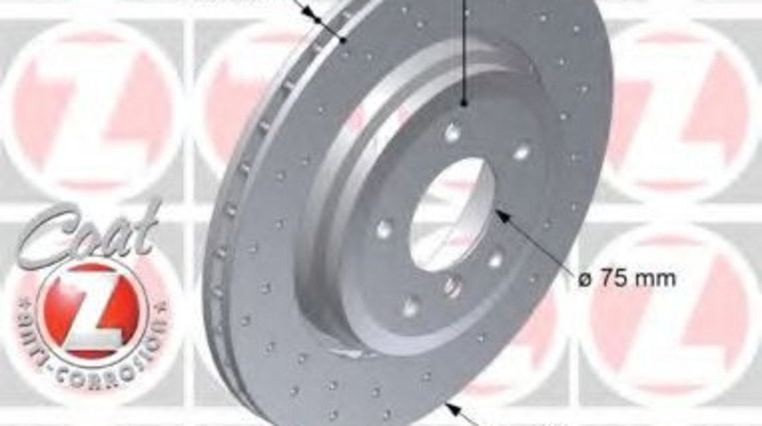 Disc frana BMW Seria 3 Cabriolet (E46) (2000 - 2007) ZIMMERMANN 150.1295.52 piesa NOUA