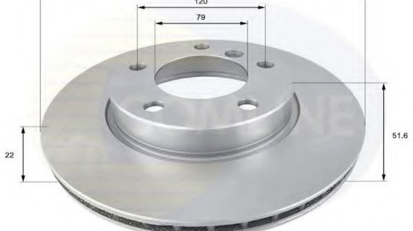 Disc frana BMW Seria 3 Cabriolet (E46) (2000 - 2007) COMLINE ADC1702V piesa NOUA