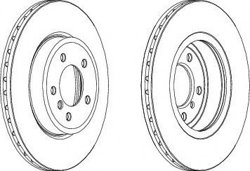 Disc frana BMW Seria 3 Cabriolet (E46) (2000 - 2007) FERODO DDF1174C-1 piesa NOUA