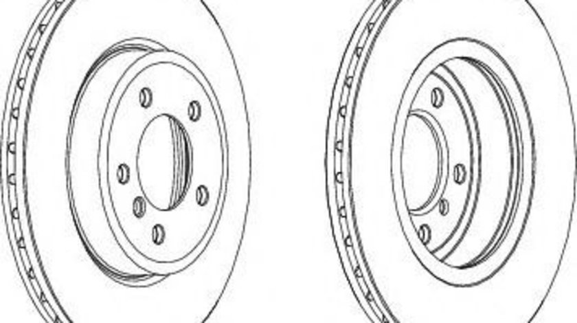 Disc frana BMW Seria 3 Cabriolet (E46) (2000 - 2007) FERODO DDF1174C-1 piesa NOUA