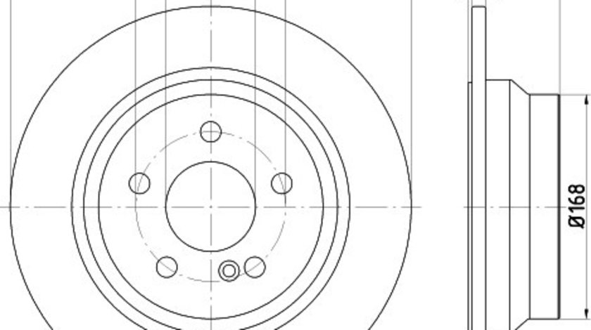 Disc frana BMW Seria 3 Cabriolet (E46) (2000 - 2007) KRIEGER 0950004035 piesa NOUA