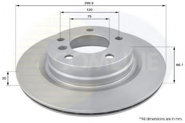 Disc frana BMW Seria 3 Cabriolet (E93) (2006 - 2013) COMLINE ADC1718V piesa NOUA