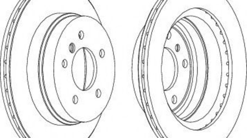 Disc frana BMW Seria 3 Cabriolet (E93) (2006 - 2013) FERODO DDF1697 piesa NOUA