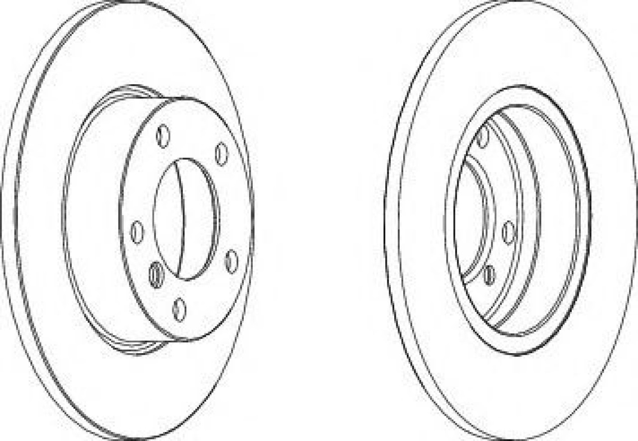 Disc frana BMW Seria 3 Compact (E36) (1994 - 2000) FERODO DDF248 piesa NOUA