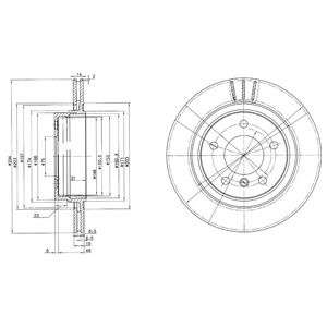 Disc frana BMW Seria 3 Compact (E46) (2001 - 2005) KRIEGER 0950004032 piesa NOUA