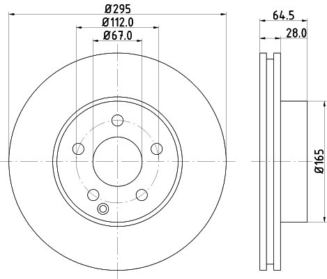 Disc frana BMW Seria 3 Compact (E46) (2001 - 2005) KRIEGER 0950004091 piesa NOUA
