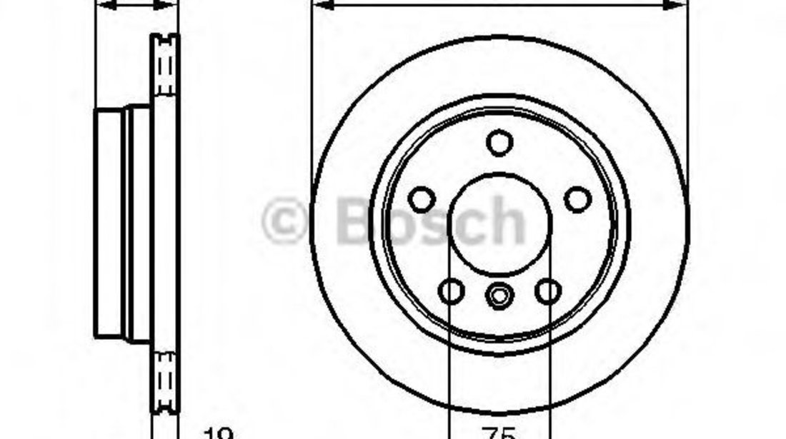 Disc frana BMW Seria 3 Compact (E46) (2001 - 2005) BOSCH 0 986 478 642 piesa NOUA