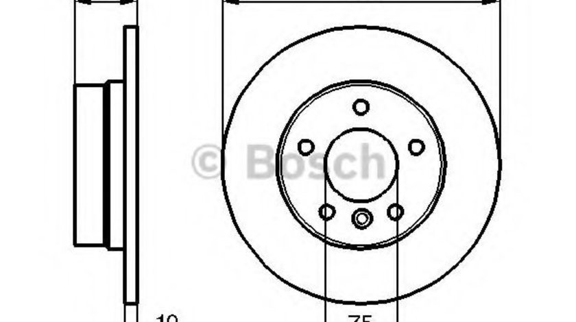 Disc frana BMW Seria 3 Cupe (E36) (1992 - 1999) BOSCH 0 986 478 561 piesa NOUA