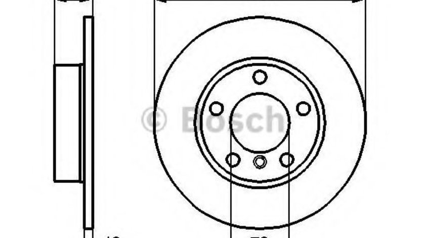 Disc frana BMW Seria 3 Cupe (E36) (1992 - 1999) BOSCH 0 986 478 511 piesa NOUA