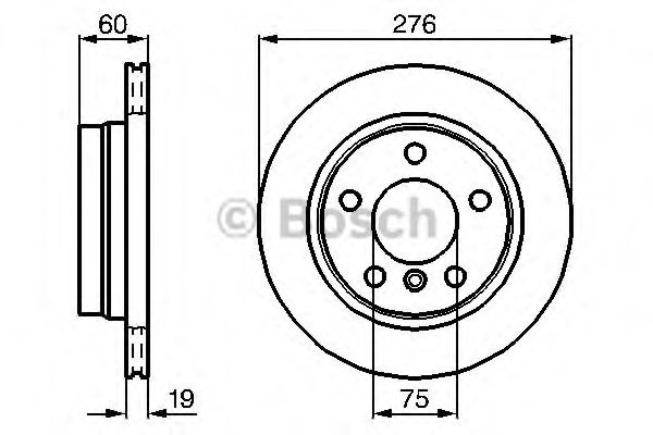 Disc frana BMW Seria 3 Cupe (E36) (1992 - 1999) BOSCH 0 986 478 642 piesa NOUA