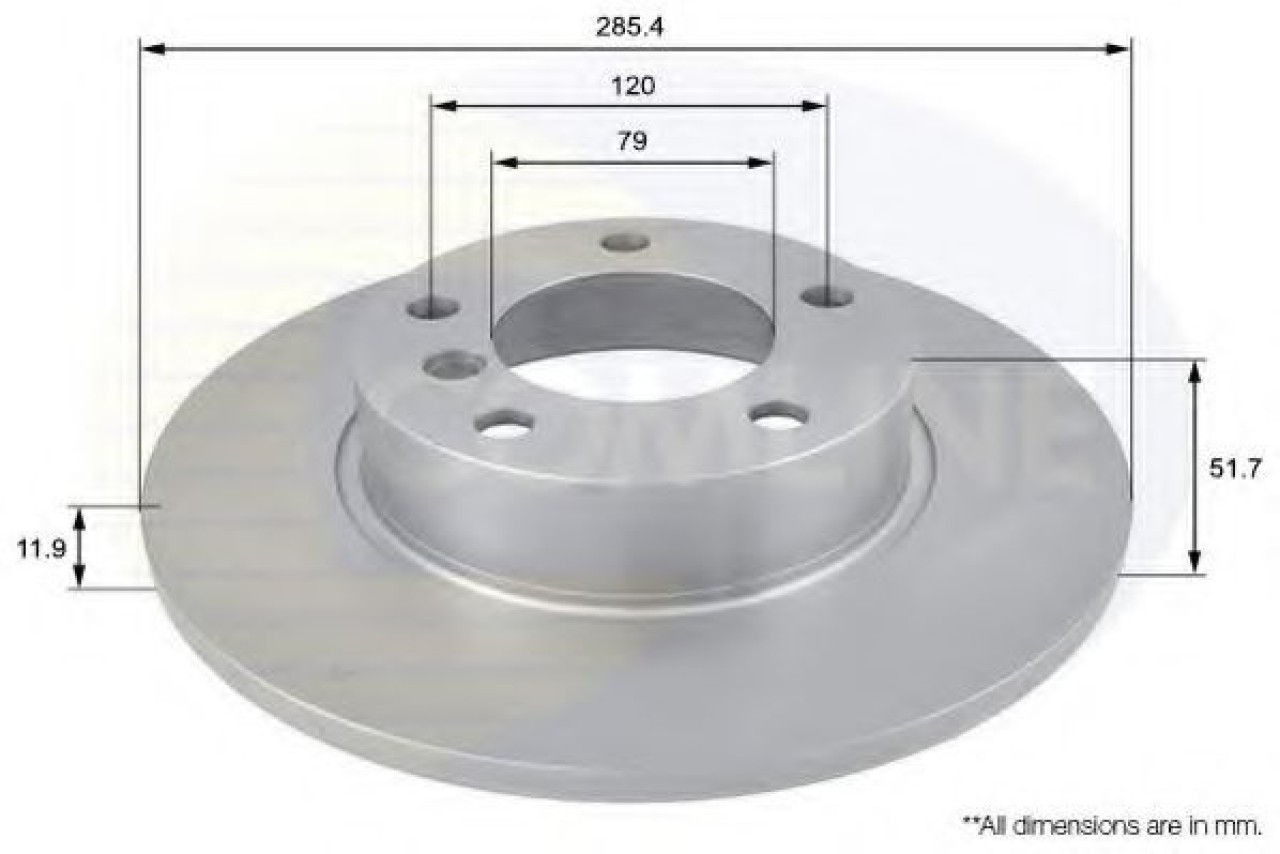 Disc frana BMW Seria 3 Cupe (E36) (1992 - 1999) COMLINE ADC1701 piesa NOUA
