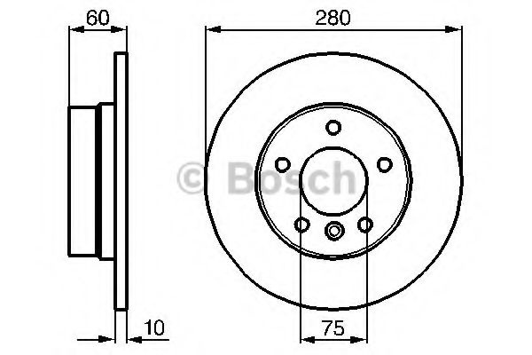 Disc frana BMW Seria 3 Cupe (E46) (1999 - 2006) BOSCH 0 986 478 561 piesa NOUA