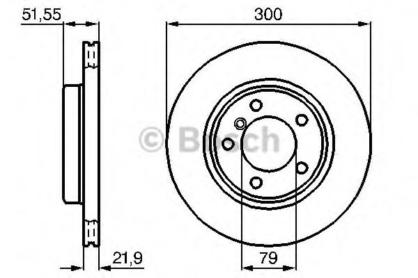 Disc frana BMW Seria 3 Cupe (E46) (1999 - 2006) BOSCH 0 986 478 571 piesa NOUA