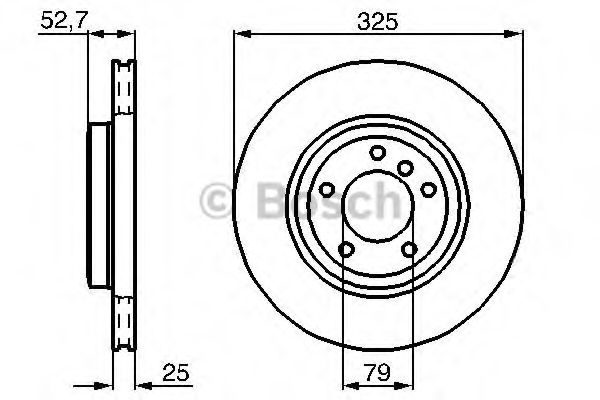 Disc frana BMW Seria 3 Cupe (E46) (1999 - 2006) BOSCH 0 986 478 012 piesa NOUA