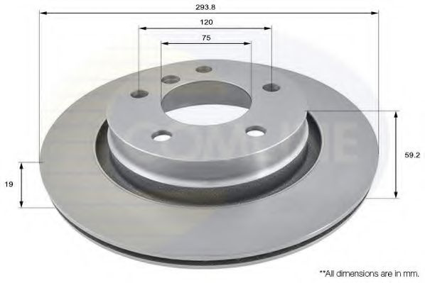 Disc frana BMW Seria 3 Cupe (E46) (1999 - 2006) COMLINE ADC1723V piesa NOUA