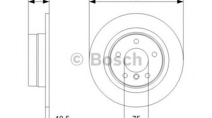 Disc frana BMW Seria 3 Cupe (E92) (2006 - 2013) BOSCH 0 986 479 C55 piesa NOUA