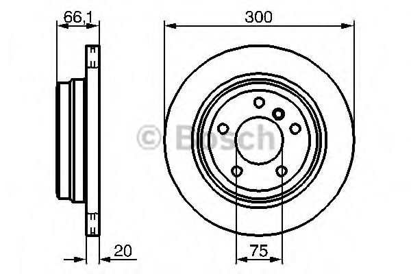 Disc frana BMW Seria 3 Cupe (E92) (2006 - 2013) BOSCH 0 986 479 263 piesa NOUA