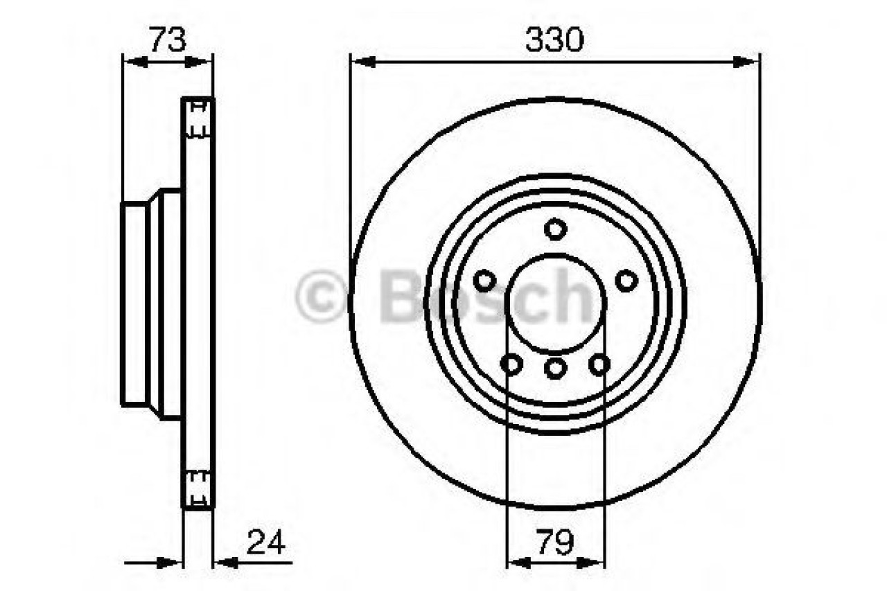 Disc frana BMW Seria 3 Cupe (E92) (2006 - 2013) BOSCH 0 986 479 215 piesa NOUA