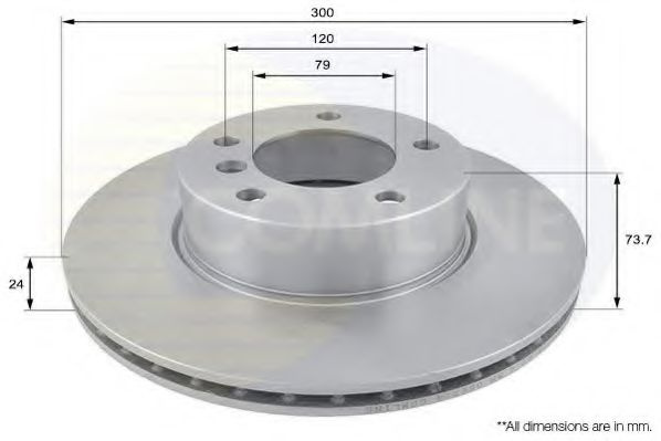 Disc frana BMW Seria 3 Cupe (E92) (2006 - 2013) COMLINE ADC1728V piesa NOUA