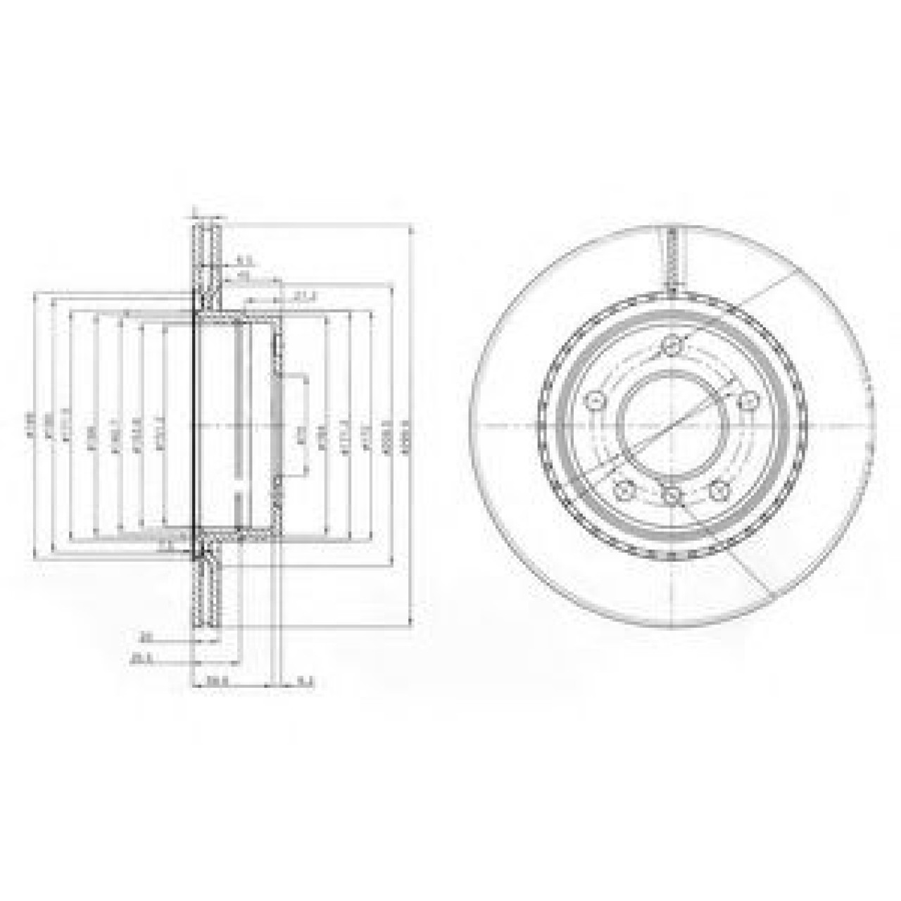 Disc frana BMW Seria 3 Cupe (E92) (2006 - 2013) DELPHI BG3901C piesa NOUA