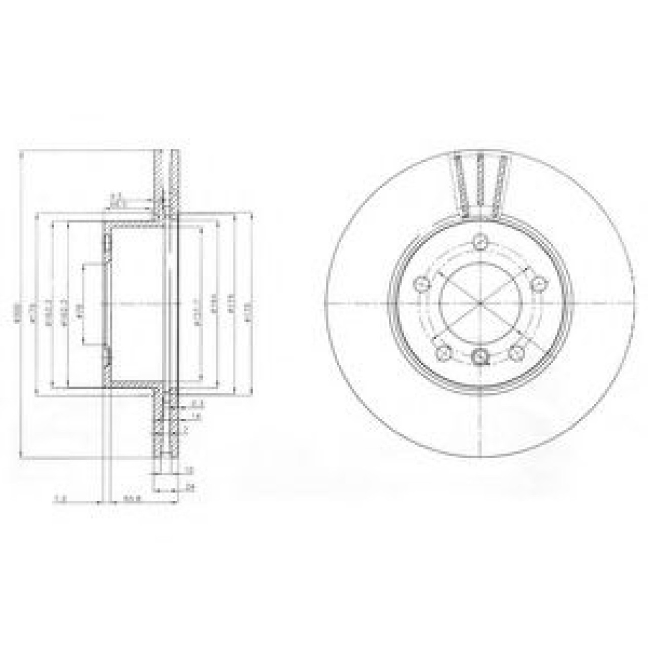 Disc frana BMW Seria 3 Cupe (E92) (2006 - 2013) DELPHI BG3998C piesa NOUA