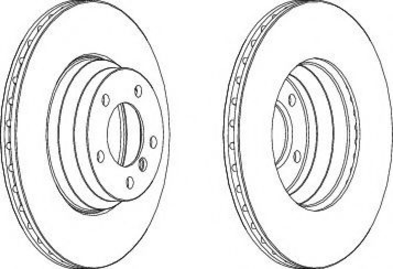 Disc frana BMW Seria 3 Cupe (E92) (2006 - 2013) FERODO DDF1535C-1 piesa NOUA