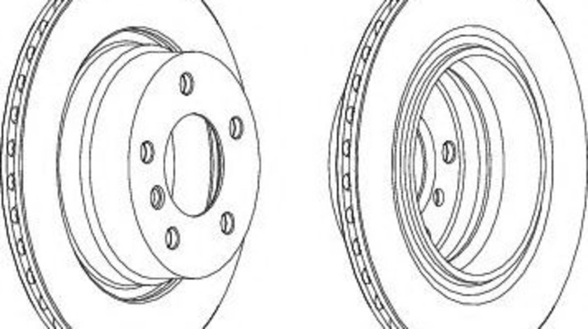 Disc frana BMW Seria 3 (E46) (1998 - 2005) FERODO DDF1285 piesa NOUA