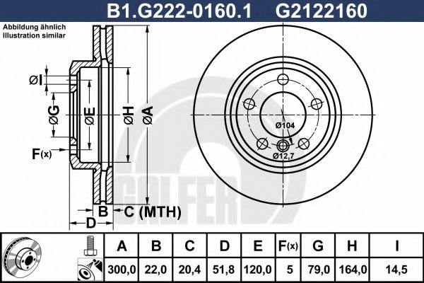 Disc frana BMW Seria 3 (E46) (1998 - 2005) GALFER B1.G222-0160.1 piesa NOUA
