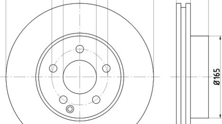 Disc frana BMW Seria 3 (E46) (1998 - 2005) KRIEGER 0950004091 piesa NOUA