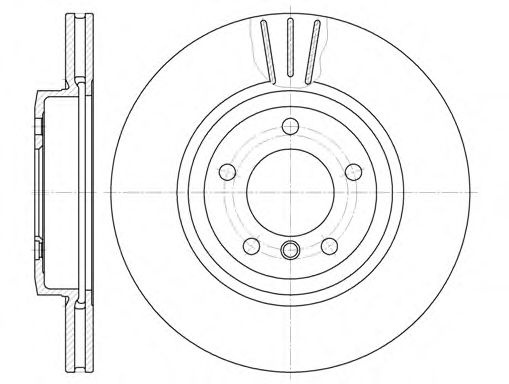 Disc frana BMW Seria 3 (E46) (1998 - 2005) REMSA 6598.10 piesa NOUA