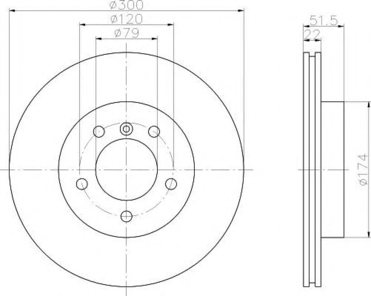 Disc frana BMW Seria 3 (E46) (1998 - 2005) TEXTAR 92097205 piesa NOUA