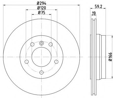 Disc frana BMW Seria 3 (E46) (1998 - 2005) TEXTAR 92097303 piesa NOUA