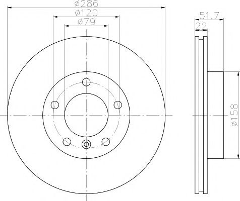 Disc frana BMW Seria 3 (E46) (1998 - 2005) TEXTAR 92055605 piesa NOUA