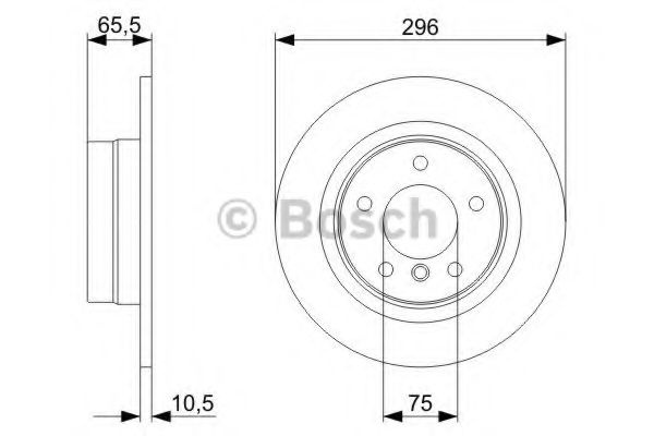Disc frana BMW Seria 3 (E90) (2005 - 2011) BOSCH 0 986 479 C55 piesa NOUA