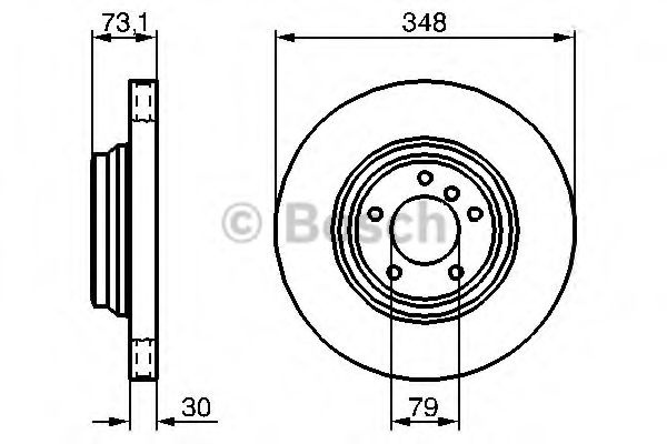 Disc frana BMW Seria 3 (E90) (2005 - 2011) BOSCH 0 986 479 265 piesa NOUA