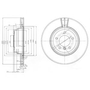 Disc frana BMW Seria 3 (E90) (2005 - 2011) DELPHI BG3959 piesa NOUA