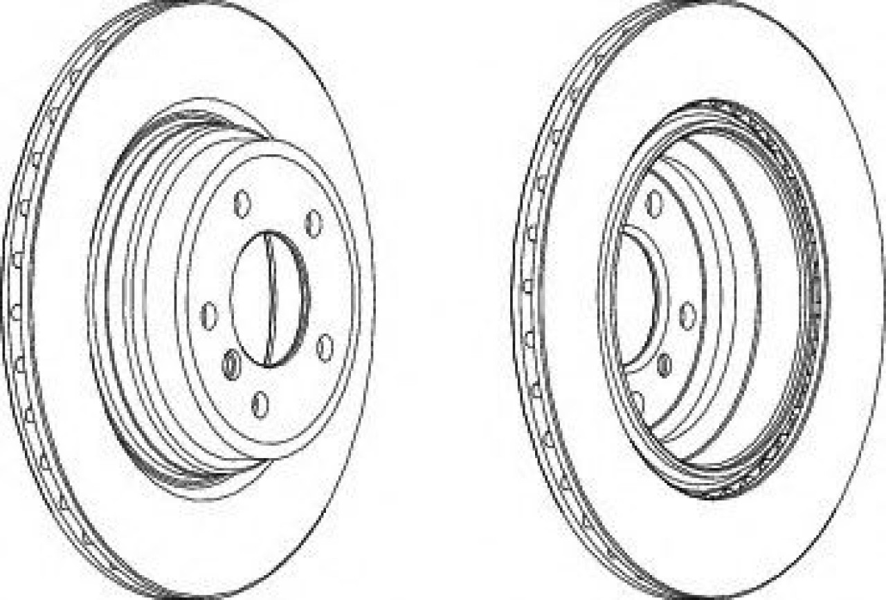Disc frana BMW Seria 3 (E90) (2005 - 2011) FERODO DDF1550C-1 piesa NOUA
