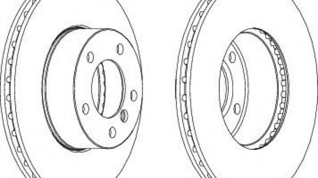 Disc frana BMW Seria 3 (E90) (2005 - 2011) FERODO DDF1536 piesa NOUA