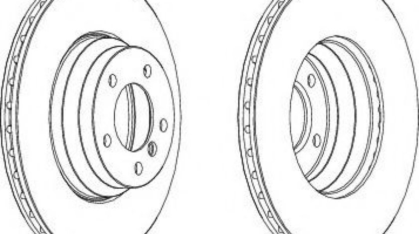 Disc frana BMW Seria 3 (E90) (2005 - 2011) FERODO DDF1535 piesa NOUA