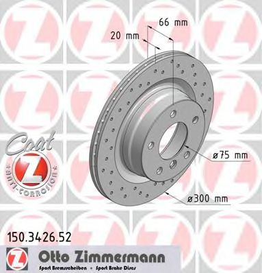 Disc frana BMW Seria 3 (E90) (2005 - 2011) ZIMMERMANN 150.3426.52 piesa NOUA
