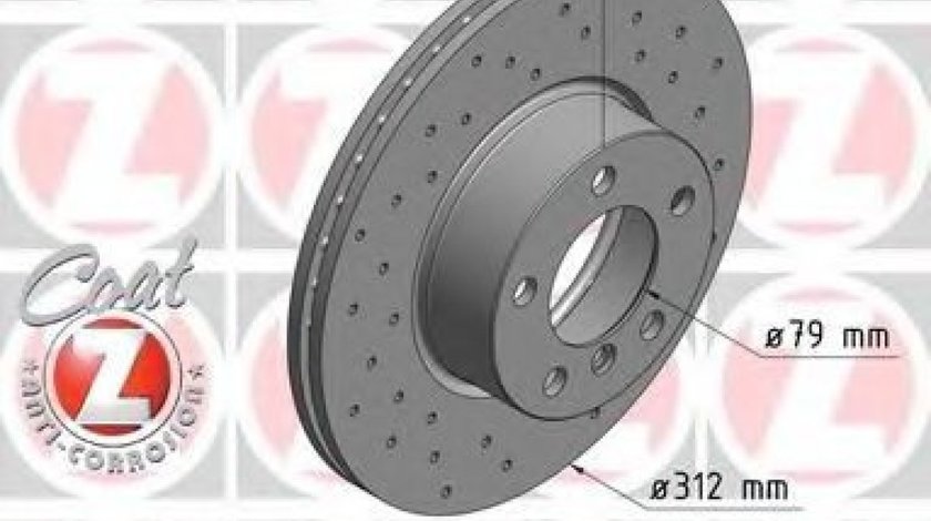 Disc frana BMW Seria 3 (F30, F35, F80) (2011 - 2016) ZIMMERMANN 150.2900.52 piesa NOUA