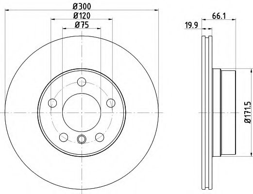 Disc frana BMW Seria 3 (F30, F35, F80) (2011 - 2016) TEXTAR 92257203 piesa NOUA