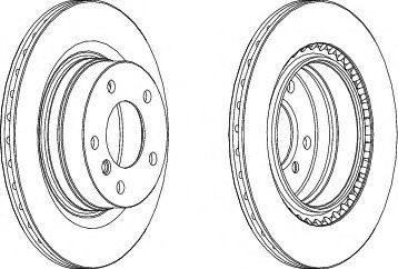 Disc frana BMW Seria 3 (F30, F35, F80) (2011 - 2016) FERODO DDF1549 piesa NOUA
