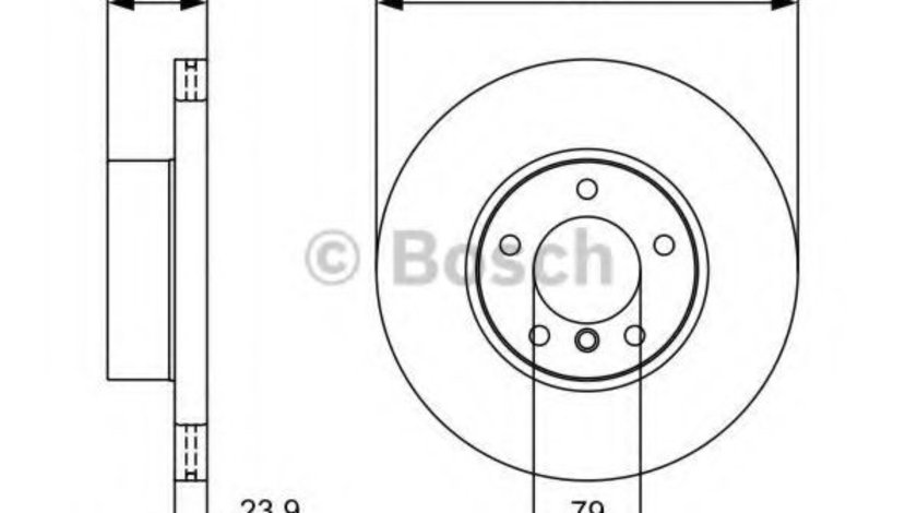 Disc frana BMW Seria 3 (F30, F35, F80) (2011 - 2016) BOSCH 0 986 479 381 piesa NOUA