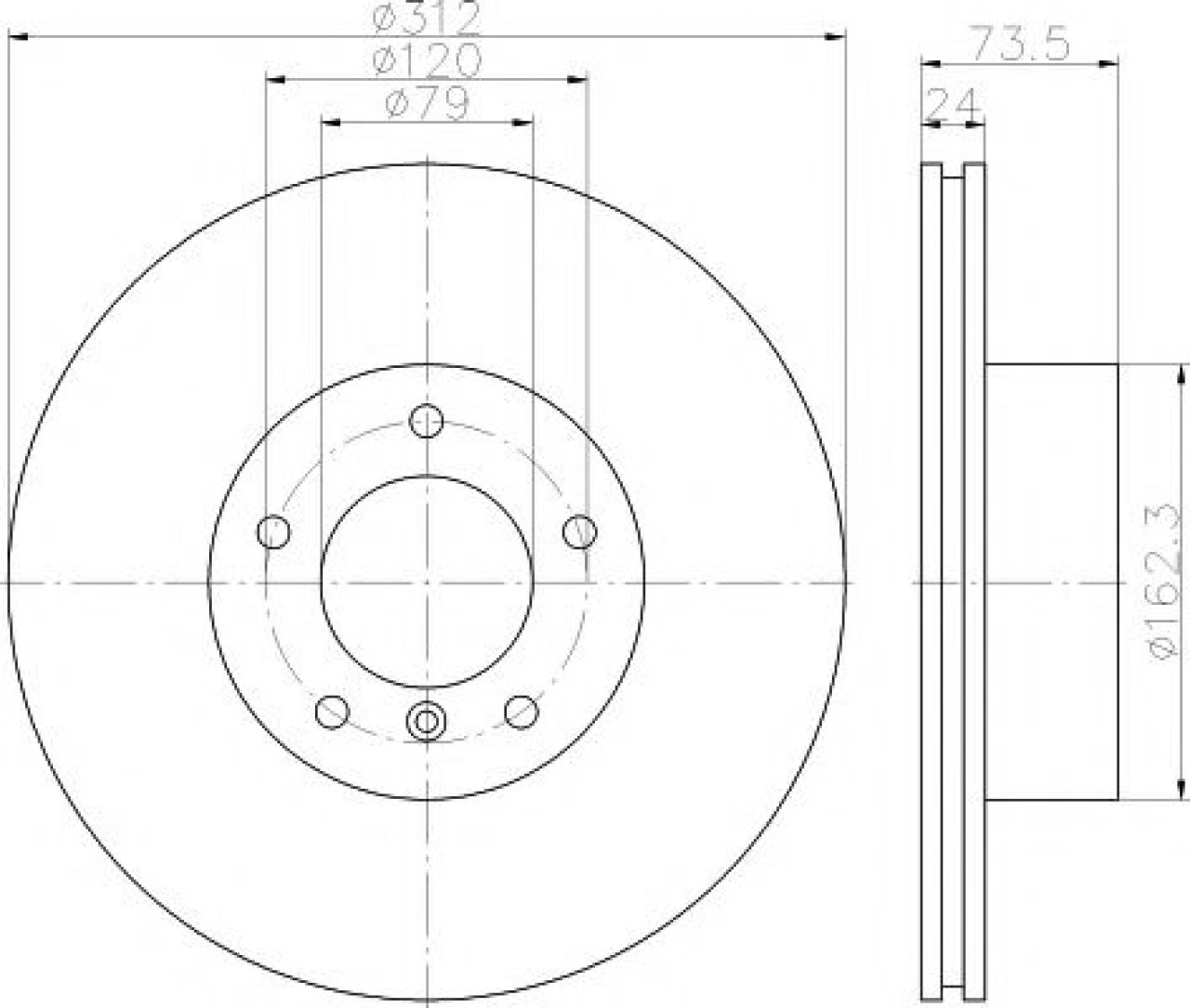 Disc frana BMW Seria 3 (F30, F35, F80) (2011 - 2016) TEXTAR 92176105 piesa NOUA
