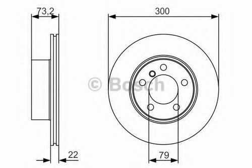 Disc frana BMW Seria 3 Gran Turismo (F34) (2013 - 2016) BOSCH 0 986 479 A18 piesa NOUA