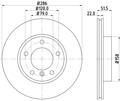 Disc frana BMW Seria 3 Touring (E36) (1995 - 1999) KRIEGER 0950004090 piesa NOUA
