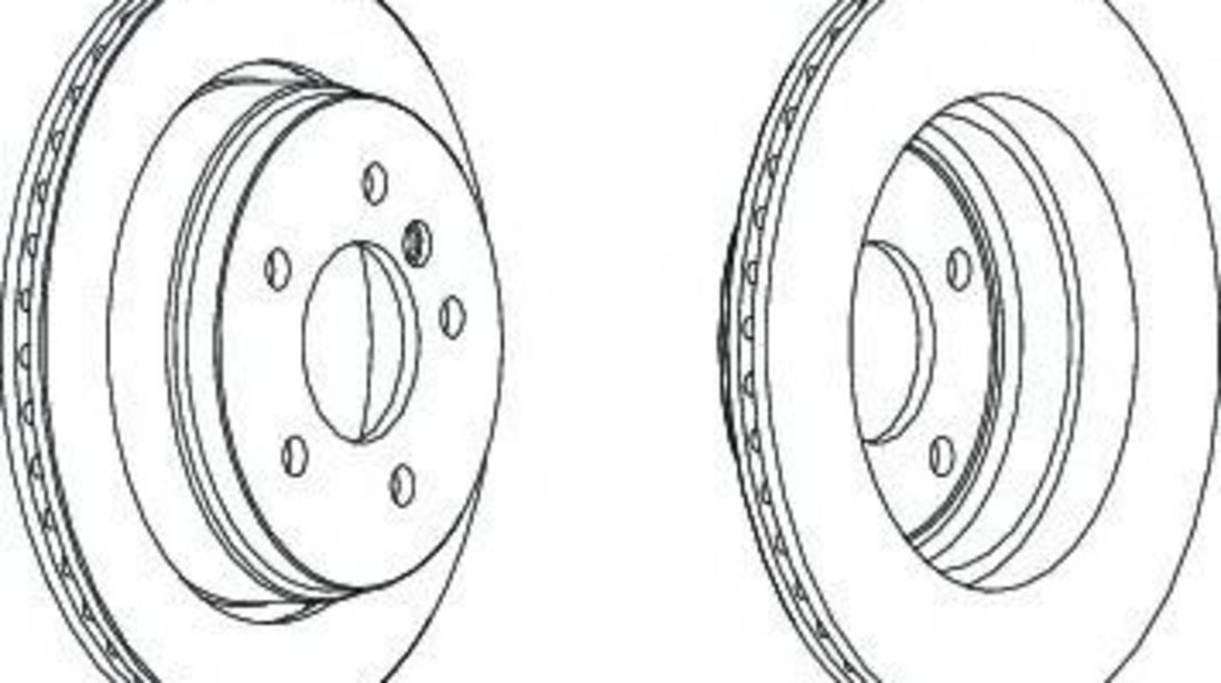 Disc frana BMW Seria 3 Touring (E46) (1999 - 2005) FERODO DDF1581 piesa NOUA