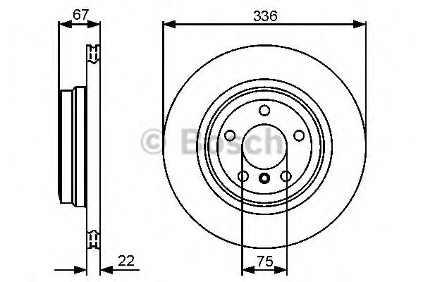 Disc frana BMW Seria 3 Touring (E91) (2005 - 2012) BOSCH 0 986 479 439 piesa NOUA