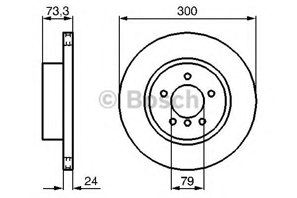 Disc frana BMW Seria 3 Touring (E91) (2005 - 2012) BOSCH 0 986 479 216 piesa NOUA